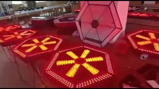 Stage Light Led Pixel Infinite Whirlwind Fan RGB Background Wall Light Stage Led Fan  Effect Light