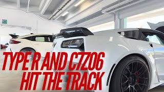 C7Z06 and Type R at the track!