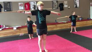 Kids Martial Arts Bo Staff Summer Camp