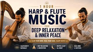 1 Hour Harp Music for Deep Stillness | Stop Overthinking