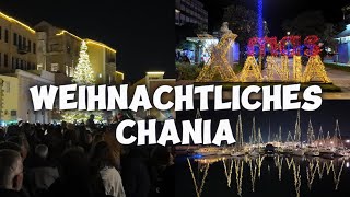 Christmas tree lighting in Chania