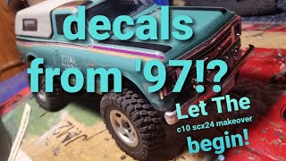 #scx24 c10 water transfer custom pinstripe application #diy #rc4wd