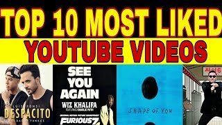 Top 10 MOST LIKED videos on YouTube | ALL TIME |