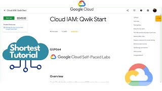 Cloud IAM: Qwik Start | Qwiklabs [GSP064 ] | #GoogleCloudReady