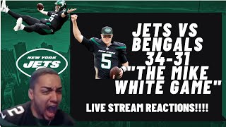 NYJETS vs BENGALS Week 8 LIVE REACTIONS! "The Mike White Game"
