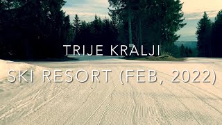 Skiing on Trije Kralji Ski Resort (2022)