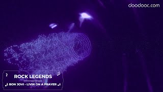 Rock Legends 🎸 Bon Jovi - Livin On A Prayer  🎶 |  Best Rock Songs Mix | doodooc Music Visualizer