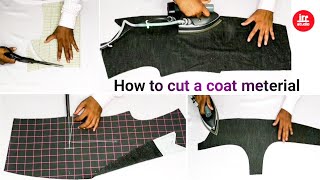 How to cut a coat full meterial & pasting fusing | Coat ka kharcha cut karna pasting fusing karna