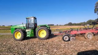 John Deere 8560 and Case IH 330 prep ground for Canola planting. 