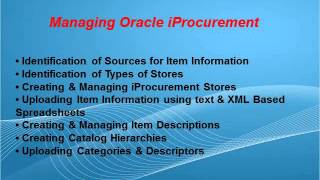 Oracle Iprocurement | Oracle Iprocurement Training - oracle Trainings