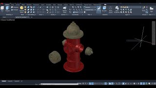 🚒🔥Fire Hydrant in AutoCAD: Nozzle Caps (PT. 4)