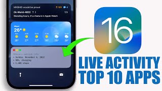 Best iOS 16.1 LIVE ACTIVITY Apps - You Must Try !