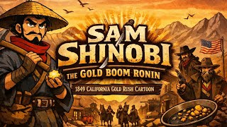 Sam Shinobi: The Gold of 1849 | A Killer Fuzz Animated Western Tale 🔥 黄金浪人 忍者金山 黄金浪人