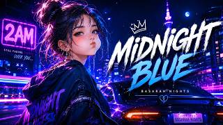 Basarah Nights - MIDNIGHT BLUE (Official Lyric Video) | K-HipHop, Melodic Trap