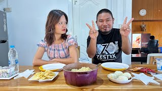 Spicy mukbang ve ange🤣🤣 || #Chhanhima & Sangsangi  #mukbang #spicy #viral #trending #mizo #fiamthu