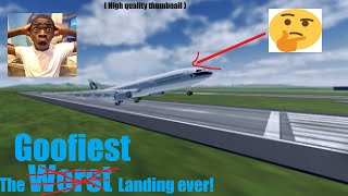 Goofiest landing in Project Flight! (Roblox)