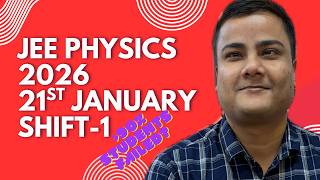 JEE Main 2026 (First Attempt) LIVE Paper Discussion 🔥 | Shift 1 - 21st Jan 2026 ⚡