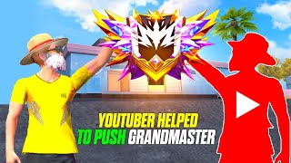 How Youtuber Helped me to Push Grandmaster in br rank | FT @FUN2 GAMER