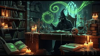 Necromancer’s Study 🕯️ Dark Fantasy Ambience 5 Hours