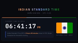 LIVE Indian Standard Time (IST) Clock | Current Time in India 24/7 | Study & Work Timer