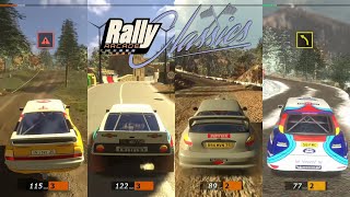Rally Arcade Classics | Rally Mode 44 stages (Finland, Spain, Greece, MonteCarlo) | Playthrough