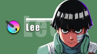 How to draw Lee from naruto #digitalpainting #sketches #digitalillustration #kritapainting #digitala