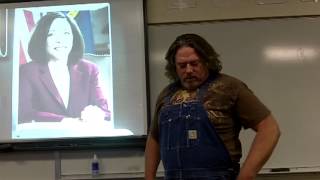 A speech about live community speeches--Tom describes a speech by Senator Maria Cantwell