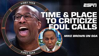 Stephen A. RESPONDS to Mike Brown calling SGA a 'tough cover' 🤔 'It's about the timing' | First Take