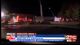 Chemical fire keeps Tulsa crews busy Tuesday Morning