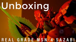 RG 1/144 Sazabi | Satisfying ASMR gunpla unboxing