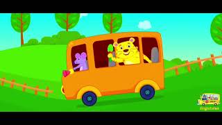 The wheels on the bus 🚌 | kids poems | rhymes songs for kids | stories