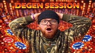 DEGEN SESSION ON BLACKJACK TABLE!! (LIVE DEALER)