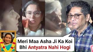 Asha Bhosle Son Anand Bhosle EMOTIONAL Update On Mother Asha Bhosle FuneraI In Shivaji Park