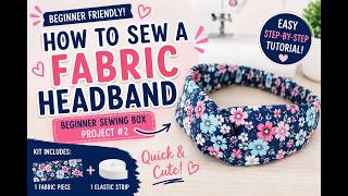 How to Sew a Fabric Headband | Beginner Sewing Box Project #2 | Easy Sewing Tutorial