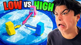 Low vs Medium vs High in ROBLOX KNOCKOUT!