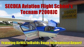 AeroSachs Tecnam P2008JC in SECDEA Aviation Flight School Colors