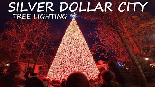 Christmas Tree Lighting At Silver Dollar City In Branson 2024 - Beautiful!