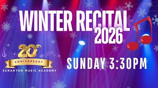 Winter Virtual Recital Sunday 3:30PM