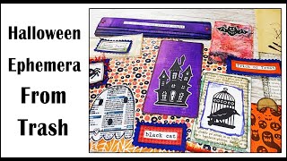 Halloween ephemera from newspaper - Starving Emma