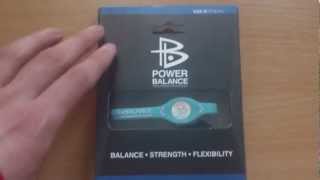 Blue Power Balance Band unboxing