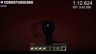 Beating Minecraft In 129 Seconds [2:09.917]