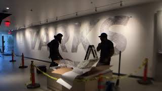 OES Athletic Hall of Fame Wall Installation - 30 Second Timelapse