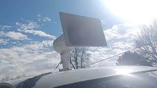 My ice cream truck playing sailing sailing in high pitch 
