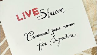 Live signature tutorial | Beautiful signature | With Anup Calligraphy