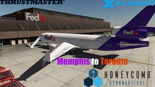 X-Plane 11 LIVE  | Rotate MD-11 update | Fed-Ex Cargo ops | Memphis KMEM to Toronto CYYZ Vatsim |