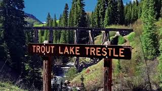 Ridgway, CO Railroad Museum & Trout Lake, CO Trestle