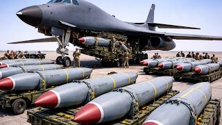 US Air Force Loads Massive JASSM Missiles onto B-1B Bomber in Powerful Show of Force