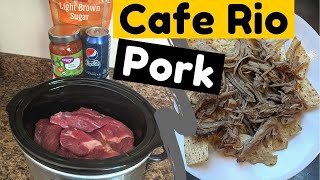 SIMPLE SWEET PORK SLOW COOKER DUMP & GO RECIPE || Cafe Rio Pork 4 Ingredient CrockPot Copycat Recipe