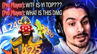 SHOWING PRO PLAYERS THE POWER OF MASTER YI TOP