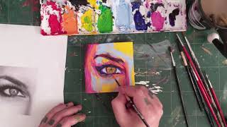 Painting an eye (time-lapse)
